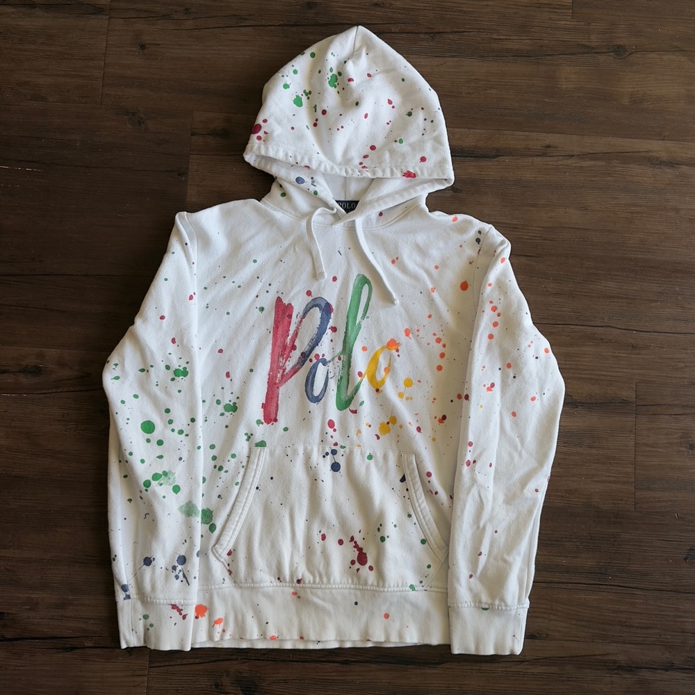 Polo Ralph Lauren Splattered Paint Hoodie